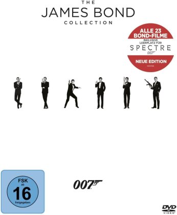 James Bond Collection (inkl. Leerplatz für Spectre, 23 DVD)