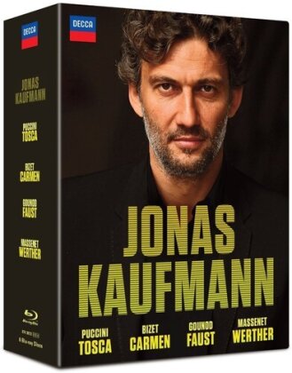 Jonas Kaufmann - Vier Grosse Opern - Tosca / Carmen / Faust / Werther (Decca, 4 Blu-rays)