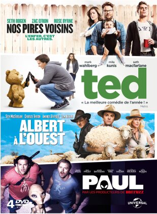 Nos pires voisins / Ted / Albert à l'ouest / Paul (4 DVD)