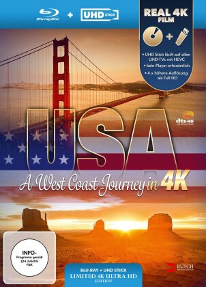 USA - A West Coast Journey (inkl. UHD Stick in Real 4K) (2014) (Édition Limitée)