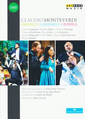 Komische Oper Berlin & André de Ridder - Monteverdi - Orpheus / Odysseus / Poppea (Arthaus Musik, 5 DVDs)
