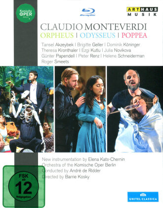 Komische Oper Berlin & André de Ridder - Monteverdi - Orpheus / Odysseus / Poppea (Arthaus Musik, 3 Blu-rays)