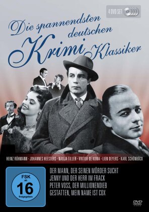 Die spannendsten deutschen Krimi Klassiker (s/w, 4 DVDs)