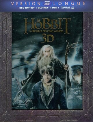 Le Hobbit 3 - La bataille des cinq armées (2014) (Long Version, 2 Blu-ray 3D + 3 Blu-rays + 2 DVDs)