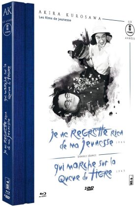 Je ne regrette rien de ma jeunesse / Qui marche sur la queue du tigre (Collection Akira Kurosawa - Les années Tōhō, b/w, Blu-ray + 2 DVDs)