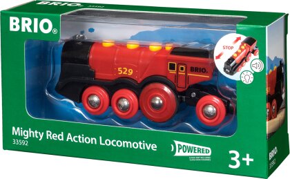 BRIO Railway 33592 - Mighty Red Action Locomotive