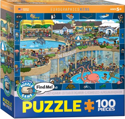 Aufregung im Aquarium - 100 Teile Puzzle