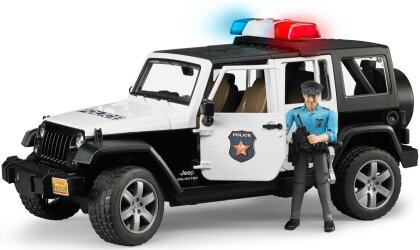Bruder - Jeep Wrangler Unlimited Rubicon Polizia con poliziotto