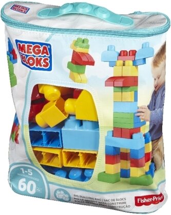 Mega Bloks: First Builders - Bausteinebeutel - Medium (60 Teile)