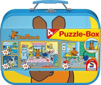 Die Maus - Puzzle-Box im Metall- koffer