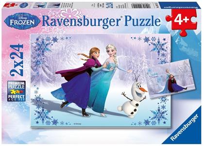 Disney Frozen: Schwestern für immer - 2 x 24 Teile Puzzle