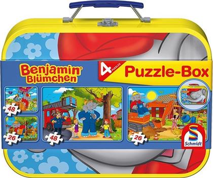 Benjamin Blümchen - Puzzle-Box im Metallkoffer [2x26/2x48 Teile]