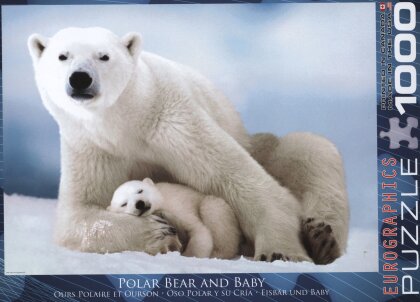 Eisbär und Baby - 1000 Teile Puzzle