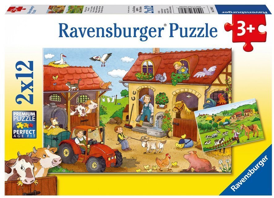 I lavori alla fattoria - Puzzle [2x12 pezzi]