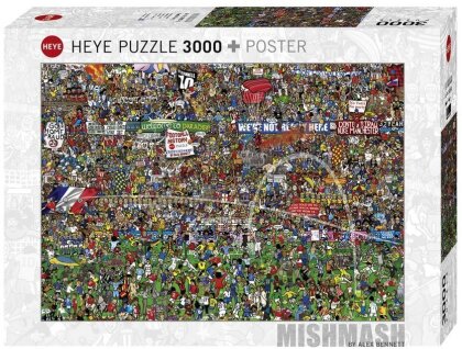 Football History: Gold Edition Limited - Puzzle [3000 Teile] + Poster
