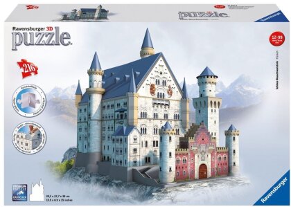 Schloss Neuschwanstein - 3D Gebäude Puzzle