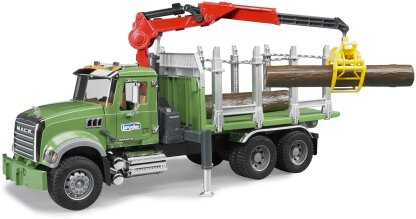 Bruder 02824 - MACK Granite Holztransport LKW mit Ladekrank
