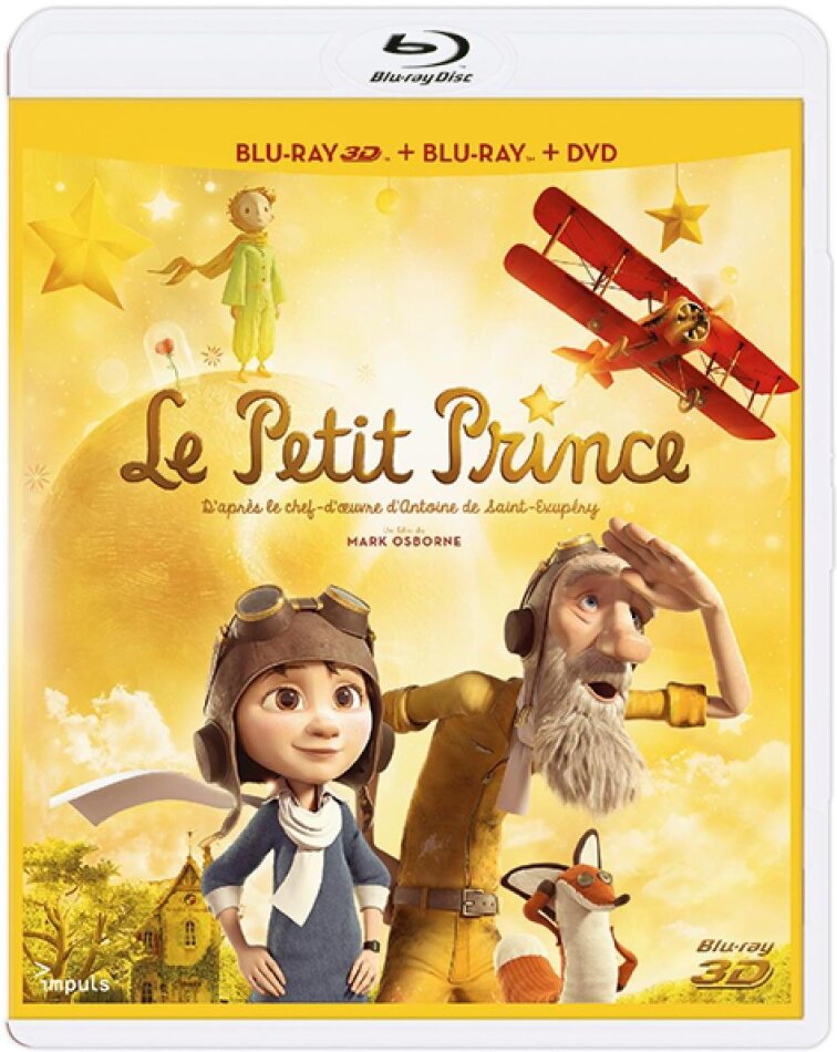 Le Petit Prince (2015) (Blu-ray 3D + Blu-ray + DVD)