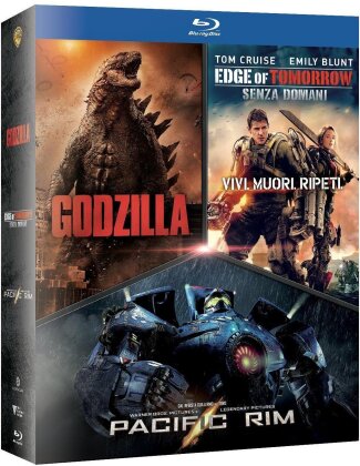 Godzilla / Edge Of Tomorrow / Pacific Rim (3 Blu-rays)
