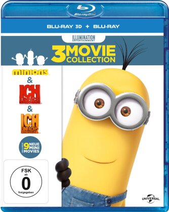 Minions / Ich - Einfach Unverbesserlich / Ich - Einfach Unverbesserlich 2 (3 Movie Collection, 3 Blu-ray 3D + 3 Blu-rays)