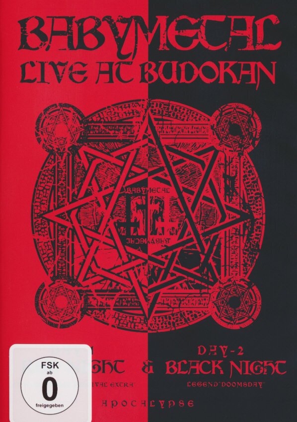 Babymetal - Live at Budokan - Red Night & Black Night Apocalypse (2 DVDs)