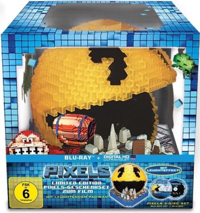 Pixels (2015) (Pacman Cityscape, Blu-ray 3D + Blu-ray)