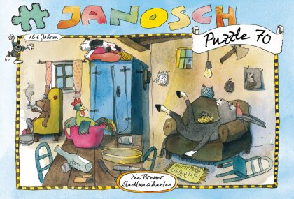 Janosch: Die Bremer Stadtmusikanten - 70 Teile Puzzle