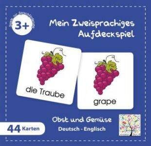 Mein Zweisprachiges Aufdeckspiel, Obst und Gemüse - Englisch (Kinderspiel)