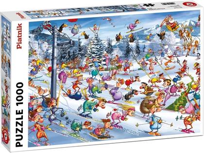 Christmas Skiing / Ski - 1000 Teile Puzzle