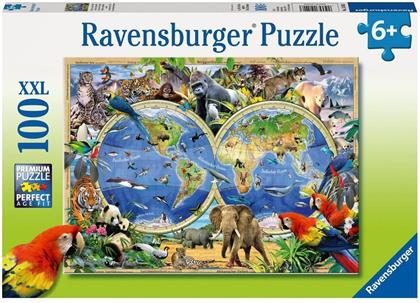 Tierisch um die Welt - 100 XXL-Teile Puzzle