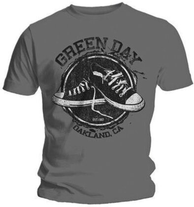 T-Shirt Green Day Motiv - Converse / Grau [L]