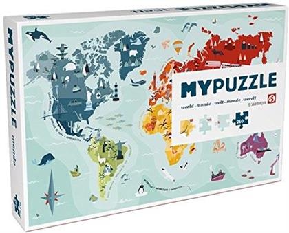 MYPUZZLE World - 260 Teile + Poster