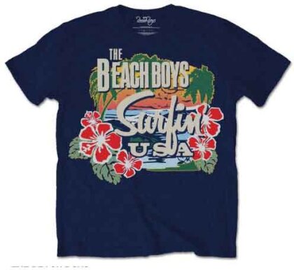 The Beach Boys Unisex T-Shirt - Surfin USA Tropical