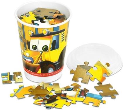 Baufahrzeuge - 77 Teile Cup Puzzle