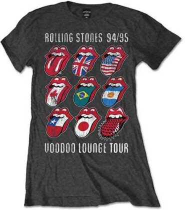 The Rolling Stones Ladies T-Shirt - Voodoo Lounge Tongues