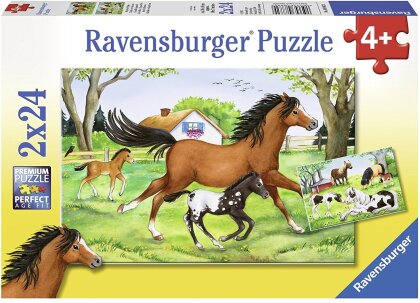 Welt der Pferde - 2 x 24 Teile Puzzles