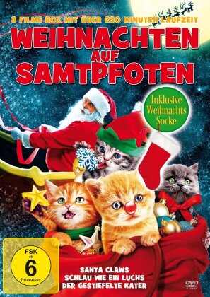 Weihnachten auf Samtpfoten - Santa Claus / Schlau wie ein Luchs / Der Gestiefelte Kater (3 DVDs)