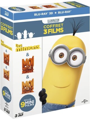 Les Minions / Moi, moche et méchant 1 / Moi, moche et méchant 2 (3 Blu-ray 3D + 3 Blu-rays)