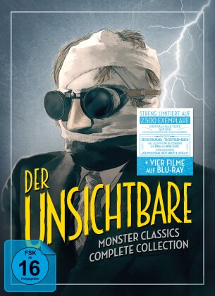 Der Unsichtbare - Monster Classics - Complete Collection (n/b, Édition Limitée, 2 Blu-ray + 6 DVD)