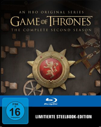 Game of Thrones - Staffel 2 (inkl. Magnet Siegel, Édition Limitée, Steelbook, 5 Blu-ray)