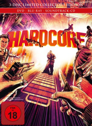 Hardcore (2015) (Limited Collector's Edition, Mediabook, Blu-ray + DVD + CD)