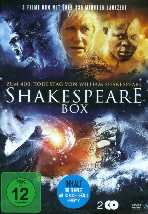 Shakespeare Box - The Tempest / Wie es euch gefällt / Henry V (2 DVDs)