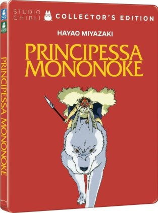 Principessa Mononoke (1997) (Édition Collector, Steelbook, Blu-ray + DVD)