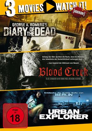 Diary of the Dead / Blood Creek / Urban Explorer (3 DVDs)