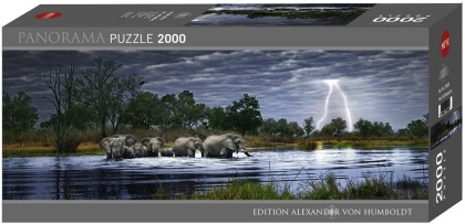Alexander von Humboldt: Herd of Elephants - 2000 Teile Puzzle