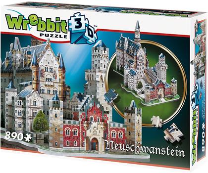Neuschwanstein Castle - 890 Teile 3D Puzzle