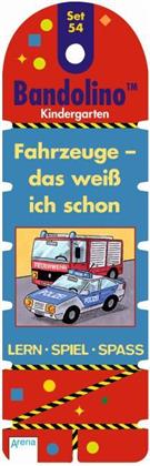 Fahrzeuge - das weiß ich schon (Kinderspiel) - LernSpielSpaß mit Lösungsschnur. Was gehört zusammen? Dreh um, schau nach!, Für Kindergarten- u. Vorschulkinder - Friederike Barnhusen