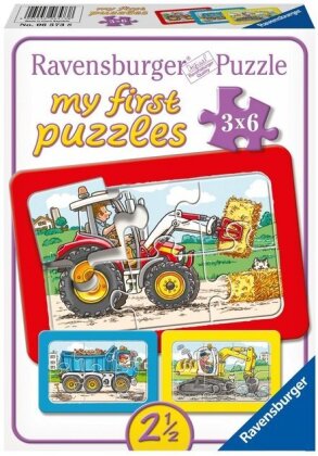 Bagger, Traktor und Kipplader - Puzzle