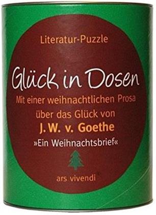 Glück in Dosen - Goethe »Ein Weihnachtsbrief« - 80 Teile Puzzle