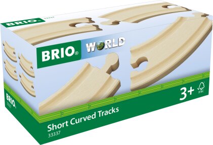 BRIO Treno 33337 Binari corti curvi - 90 mm